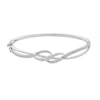 Thumbnail Image 1 of 1/5 CT. T.W. Diamond Flowy Twist Bangle in Sterling Silver
