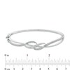 Thumbnail Image 3 of 1/5 CT. T.W. Diamond Flowy Twist Bangle in Sterling Silver