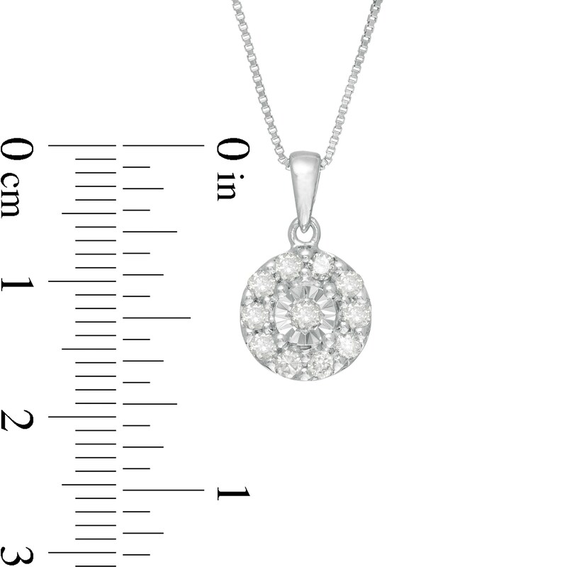 Main Image 2 of 1 CT. T.W. Diamond Frame Pendant and Earrings Set in Sterling Silver