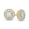 Thumbnail Image 0 of 1/6 CT.T.W. Diamond Frame Vintage-Style Stud Earrings in 10K Gold