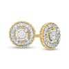 Thumbnail Image 1 of 1/6 CT.T.W. Diamond Frame Vintage-Style Stud Earrings in 10K Gold