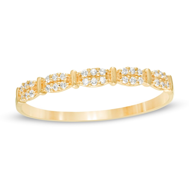1/15 CT. T.W. Diamond Stackable Anniversary Band in 10K Gold