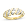 Thumbnail Image 1 of 1 CT. T.W. Diamond Slant Spiral Ring in 10K Gold
