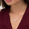 Thumbnail Image 2 of 1 CT. T.W. Diamond Slant Spiral Necklace in 10K Gold