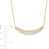 Thumbnail Image 2 of 1 CT. T.W. Diamond Slant Spiral Necklace in 10K Gold