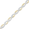 Thumbnail Image 0 of Diamond-Cut Cascading Link Bracelet in 10K Two-Tone Gold - 7.25"