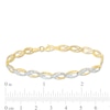 Thumbnail Image 3 of Diamond-Cut Cascading Link Bracelet in 10K Two-Tone Gold - 7.25"