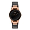 Thumbnail Image 0 of Ladies' Citizen Eco-Drive® Axiom Rose-Tone IP Strap Watch with Black Dial (Model: GA1058-16E)