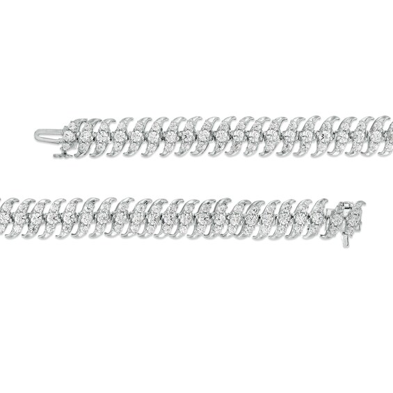 5 CT. T.w. Diamond Multi-Row Bracelet in Sterling Silver