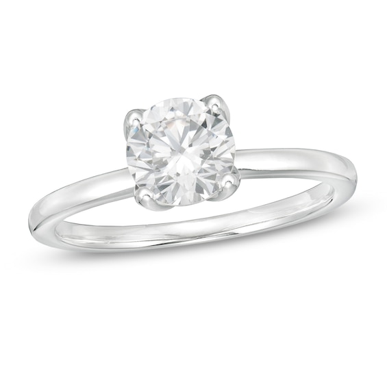 1 CT. T.w. GIA-Graded Diamond Solitaire Engagement Ring in 18K White Gold (I/Vs2)