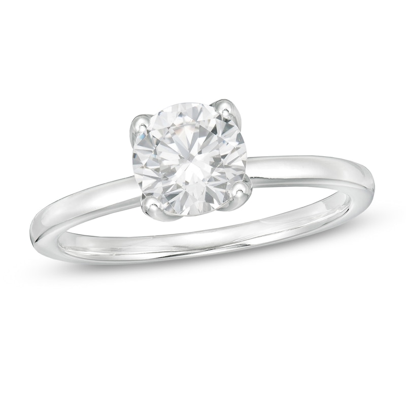 1 CT. T.W. GIA-Graded Diamond Solitaire Engagement Ring in 18K White Gold (I/VS2)