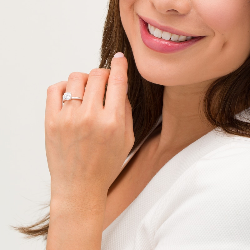 Main Image 2 of 1-1/2 CT. T.W. GIA-Graded Diamond Solitaire Engagement Ring in 18K White Gold (I/VS2)