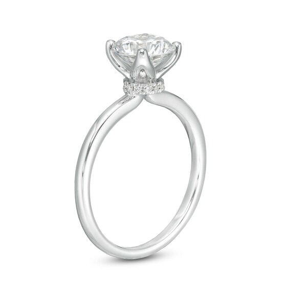 1-1/2 CT. T.w. GIA-Graded Diamond Solitaire Engagement Ring in 18K White Gold (I/Vs2)