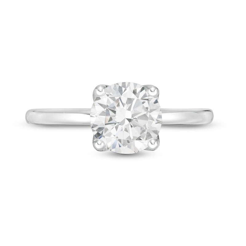 Main Image 4 of 1-1/2 CT. T.W. GIA-Graded Diamond Solitaire Engagement Ring in 18K White Gold (I/VS2)