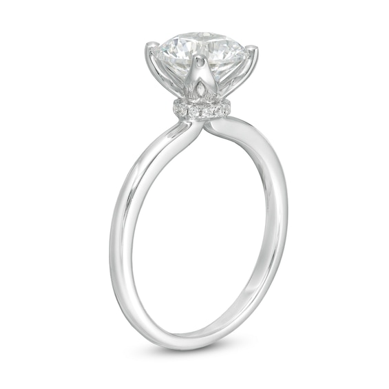 2 CT. T.w. GIA-Graded Diamond Solitaire Engagement Ring in 18K White Gold (I/Vs2)