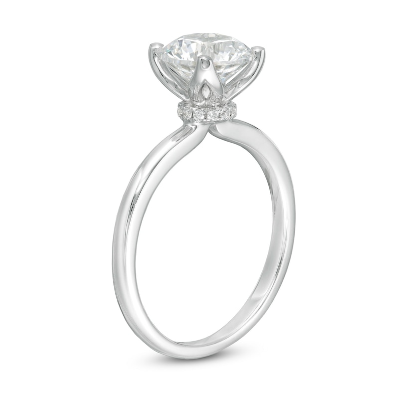 Main Image 3 of 2 CT. T.W. GIA-Graded Diamond Solitaire Engagement Ring in 18K White Gold (I/VS2)