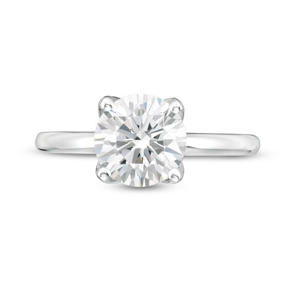 2 CT. T.w. GIA-Graded Diamond Solitaire Engagement Ring in 18K White Gold (I/Vs2)