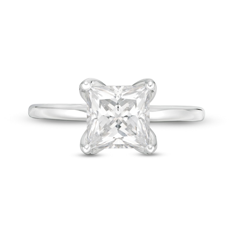 2 CT. T.W. GIA-Graded Princess-Cut Diamond Solitaire Engagement Ring in 18K White Gold (I/VS2)