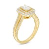 Thumbnail Image 3 of Love's Destiny by Zales 1-1/3 CT. T.W. Certified Emerald-Cut Diamond Scallop Frame Engagement Ring in 14K Gold (I/SI2)
