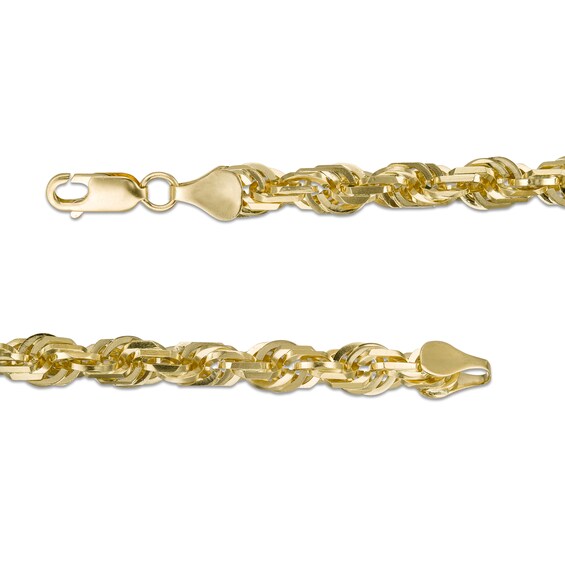 6.7mm Rope Chain Necklace in 10K Gold - 26"