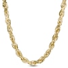Thumbnail Image 1 of 6.7mm Rope Chain Necklace in 10K Gold - 30"