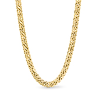 Main Image 1 of Men's 6.1mm Cuban Curb Chain Necklace in 10K Gold - 24"