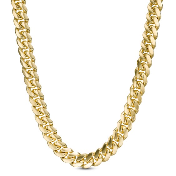 Men's 7.1mm Cuban Curb Chain Necklace in 10K Gold - 24"