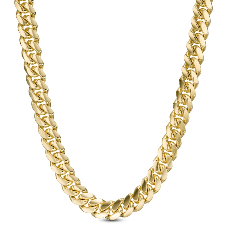 Main Image 1 of Men's 7.1mm Cuban Curb Chain Necklace in 10K Gold - 24"