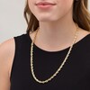 Thumbnail Image 2 of 6.7mm Rope Chain Necklace in 10K Gold - 24"