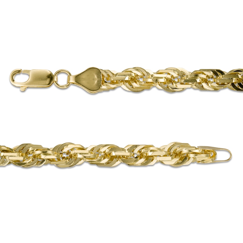Main Image 4 of 6.7mm Rope Chain Necklace in 10K Gold - 24"