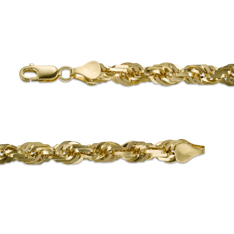 Main Image 4 of 7.0mm Rope Chain Necklace in 10K Gold - 30"