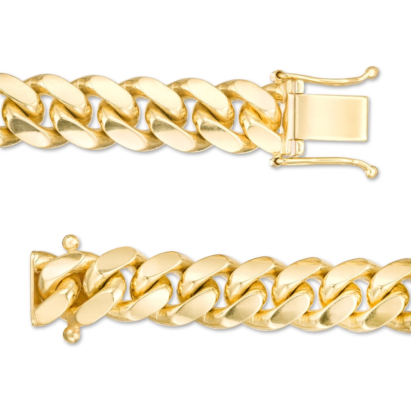 8.3mm Cuban Curb Chain Necklace in Solid 10K Gold - 24"