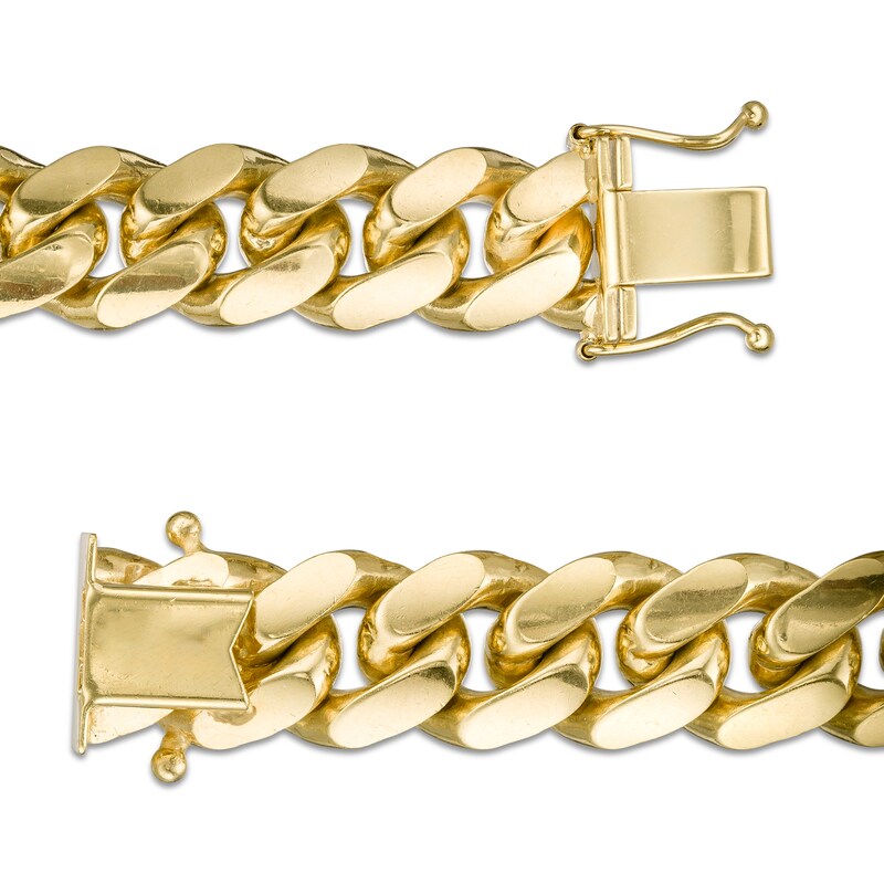 Main Image 4 of 10.0mm Cuban Curb Chain Necklace in Solid 10K Gold - 26"