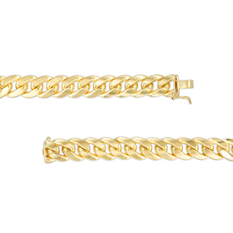 10.7mm Cuban Curb Chain Necklace in Hollow 10K Gold - 24"