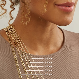Main Image 5 of 10.7mm Cuban Curb Chain Necklace in Hollow 10K Gold - 24"