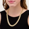 Thumbnail Image 2 of 11.0mm Cuban Curb Chain Necklace in Hollow 10K Gold - 26"