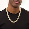 Thumbnail Image 2 of 11.0mm Cuban Curb Chain Necklace in Hollow 10K Gold - 26"