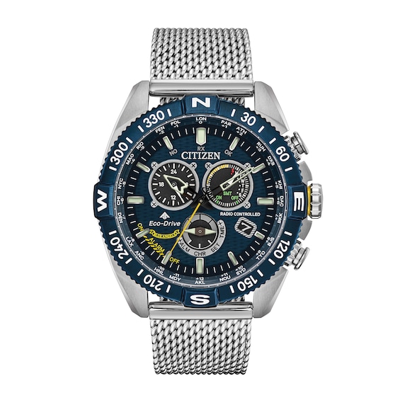 citizen eco drive blue dial chronograph