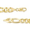 Thumbnail Image 3 of 9.6mm Figaro Chain Necklace in Solid 10K Gold - 24"