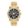 Thumbnail Image 1 of Men's Citizen Eco-Drive® Corso Crystal Accent Gold-Tone Chronograph Watch with Black Dial (Model: AT2452-52E)