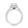 Thumbnail Image 4 of Vera Wang Love Collection 2-1/2 CT. T.W. Certified Oval Diamond Frame Twist Engagement Ring in 14K White Gold (I/SI2)