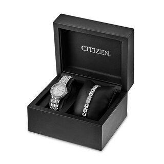 citizen eco drive watch and bracelet set
