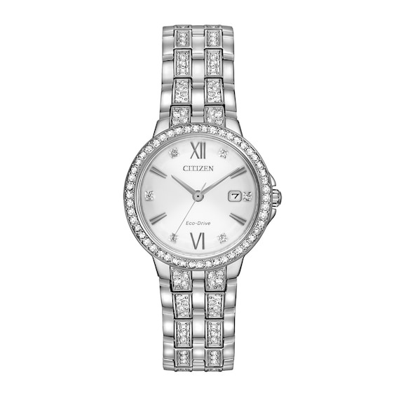 Ladies' Exclusive Citizen Eco-Drive® Paradex Crystal Watch and Bracelet Box Set (Model: Ew2341-63A)