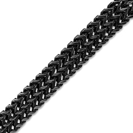 10.0mm Double Row Foxtail Chain Bracelet in Tri-Tone Stainless Steel - 8.5"