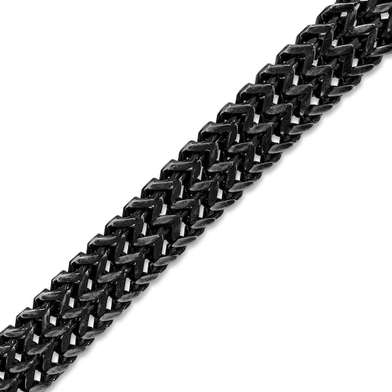 10.0mm Double Row Foxtail Chain Bracelet in Tri-Tone Stainless Steel - 8.5"