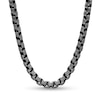 Men's 6.0mm Antique-Finish Rolo Chain Necklace in Stainless Steel - 24"