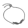 Thumbnail Image 3 of Enchanted Disney Villains Maleficent 1/8 CT. T.W. Black Diamond Bolo Bracelet in Black Rhodium Sterling Silver