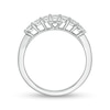 Thumbnail Image 3 of Zales Private Collection 1/2 CT. T.W. Certified Colorless Diamond Seven Stone Wedding Band in 14K White Gold (F/I1)