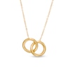Thumbnail Image 1 of Made in Italy Interlocking Circles Necklace in 10K Gold