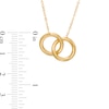 Thumbnail Image 3 of Made in Italy Interlocking Circles Necklace in 10K Gold